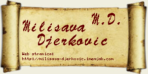 Milisava Đerković vizit kartica